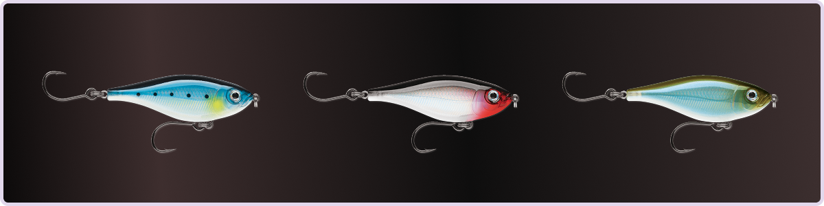 X-Rap® Twitchin’ Mullet  lure colors