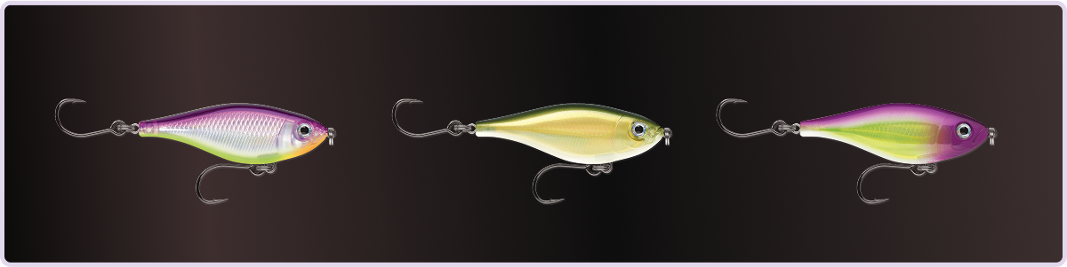 X-Rap® Twitchin’ Mullet Best lure colors for Largemouth bass