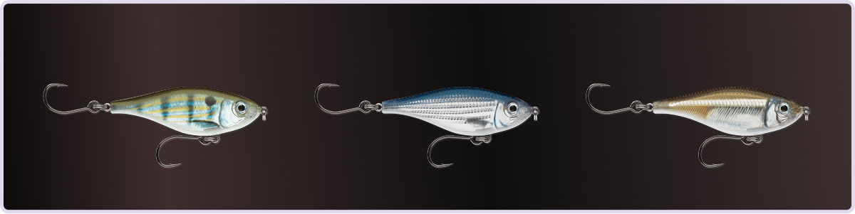 X-Rap® Twitchin’ Mullet  equal big largemouth bass