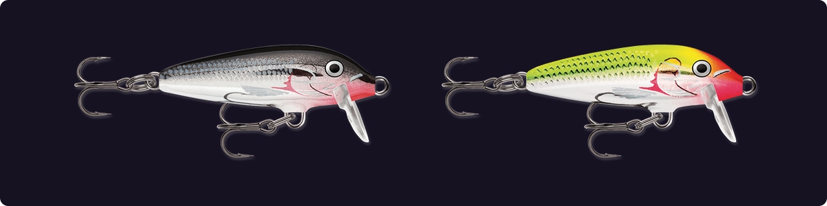 Rapala Original Floating Minnow lures come in many colours