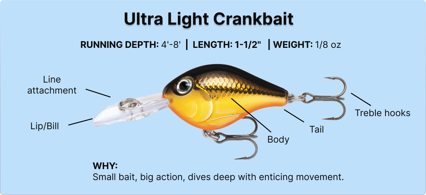 Mini Crankbait best lure for ultralight fishing