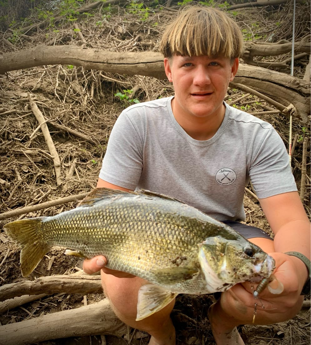 Max van Zyl caught a 45cm Australian Bass 