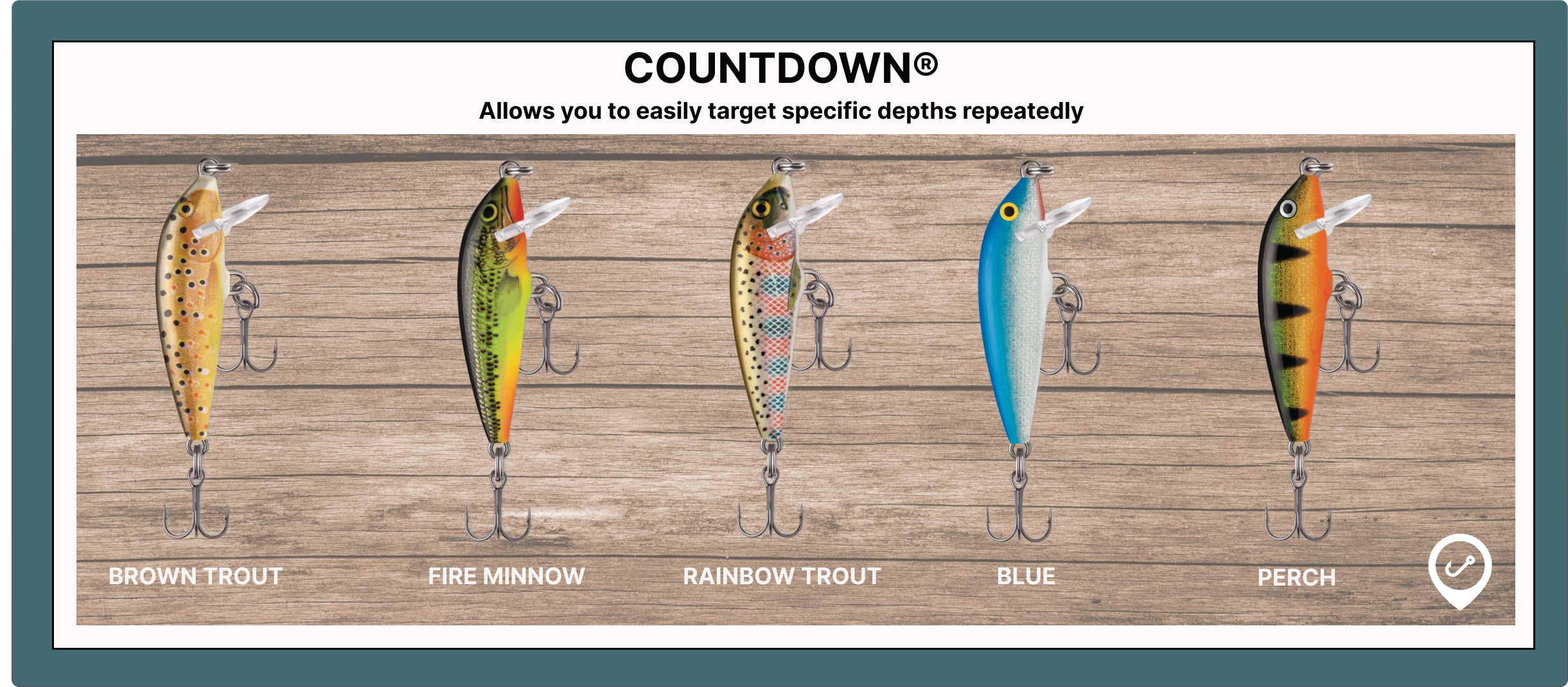 Rapala Countdown Best lures for ultralight fishing